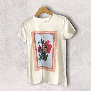 Lucky Brand Flower Graphic Vintage Stamp